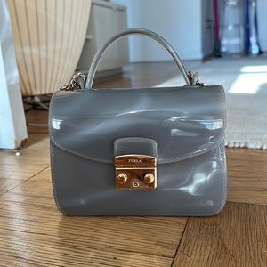Furla Gray Candy Satchel Jelly Bag